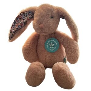Manhattan Toy Pattern Pals Bunny Plush Kids Small Pink Brand New Floral Ears